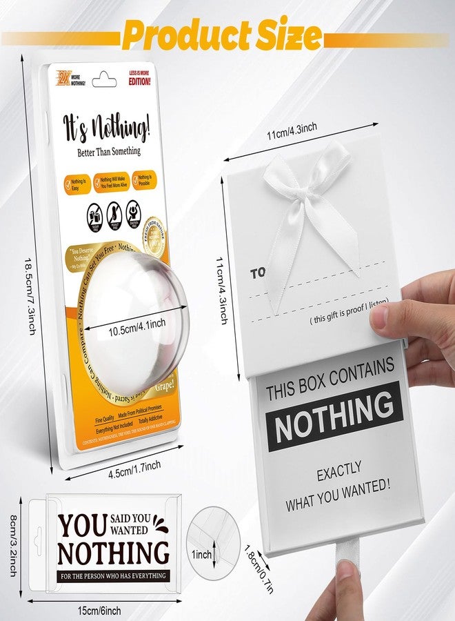 Watersay 3 Pcs Christmas Prank Gift Box Set Funny Gag Nothing Gift Useless Box Practical Joke Hilarious Present for Friends Novelty Holiday Xmas Birthday Party Supplies - Image 2